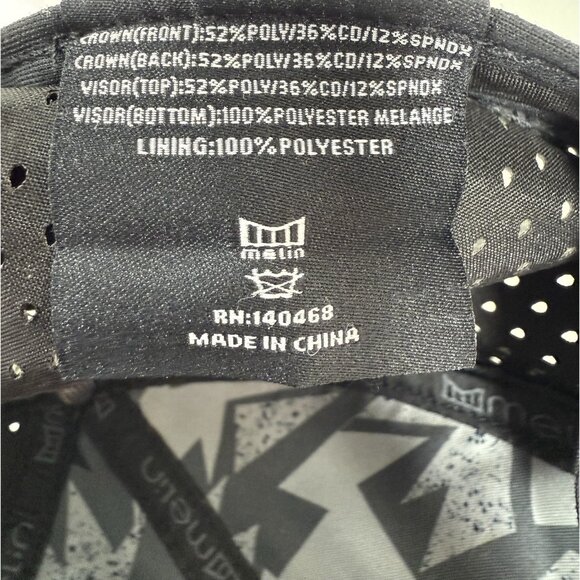 Melin A-Game Hydro Performance Snapback Hat Gray Vented Adjustable OSFA Golf - Picture 12 of 12